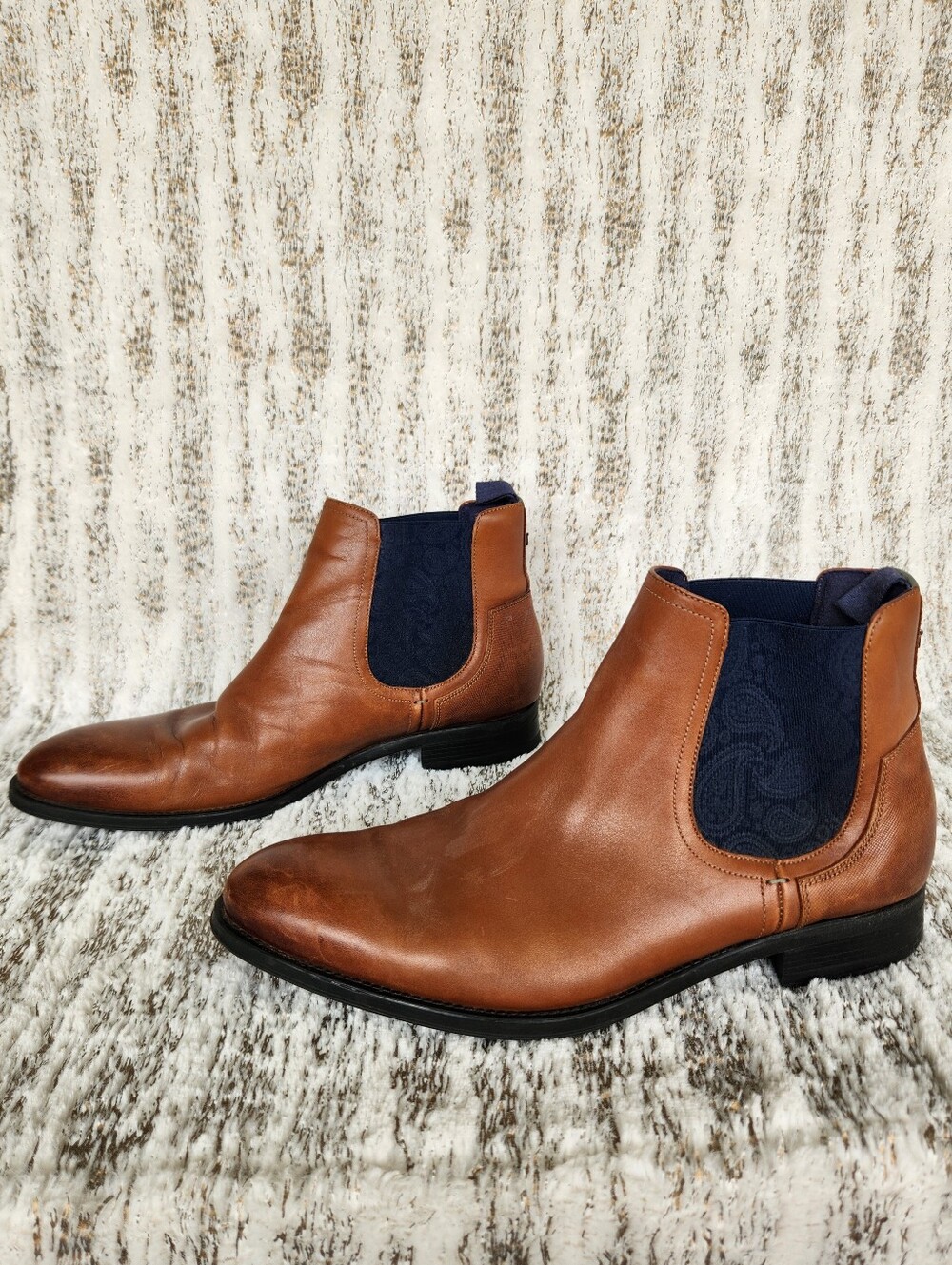 Ted Baker "Tradd" Leather Chelsea Boots Brown Leather | Men's Size 10 - Picture 5 of 12
